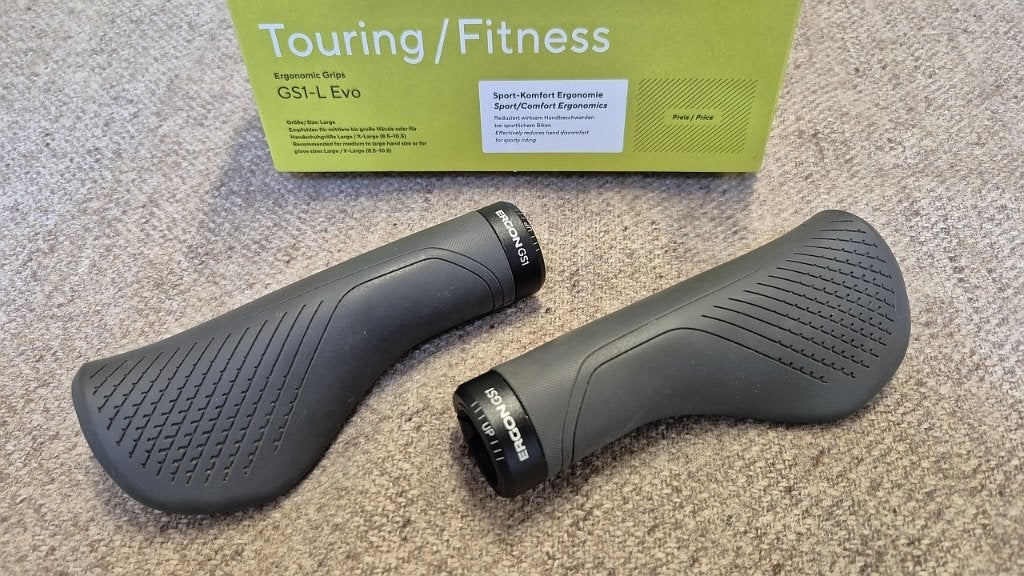 Ergon GS1-L Evo handvatten grijs, Fietsen en Brommers, Fietsonderdelen, Elektrische fiets, Overige typen, Ophalen of Verzenden