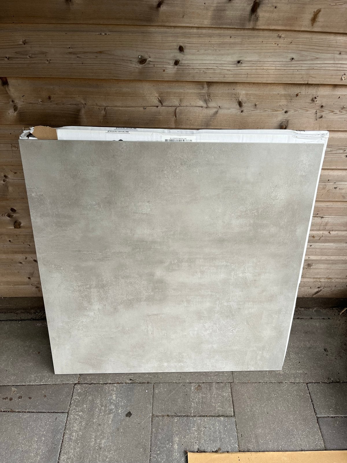 Grijze Vloertegels 90 x 90 cm x 8,5 mm - Nieuw, Ophalen, 60 cm of meer, Keramiek, Nieuw