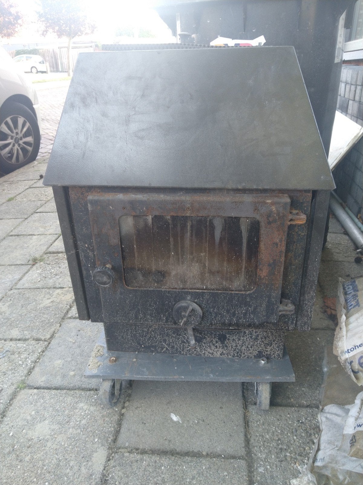 houtkachel, Ophalen, Gebruikt, Hout, Houtkachel