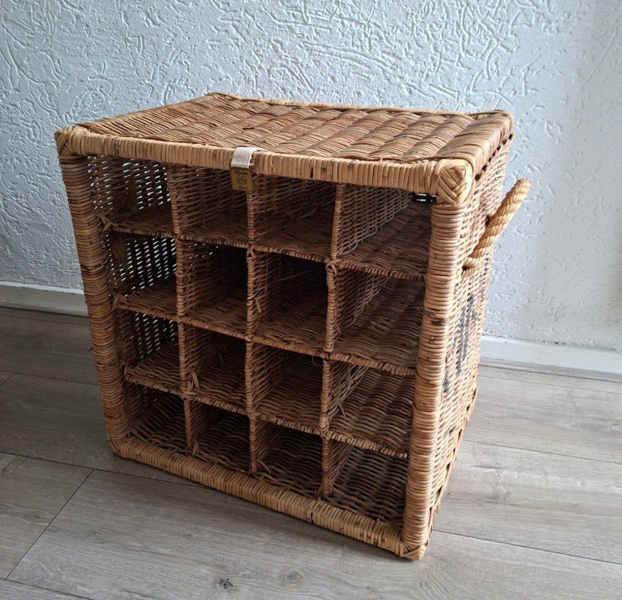 Riviera Maison Wijnrek Rotan, Ophalen, 15 tot 25 flessen, Zo goed als nieuw, Overige materialen