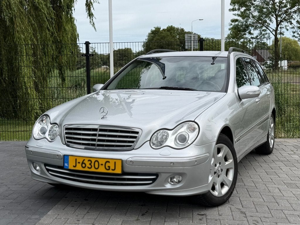 Mercedes-Benz C-klasse Combi 320 V6 4-Matic AUT / CLIMA / CR, Auto's, Mercedes-Benz, Automaat, Gebruikt, Zwart, Vierwielaandrijving