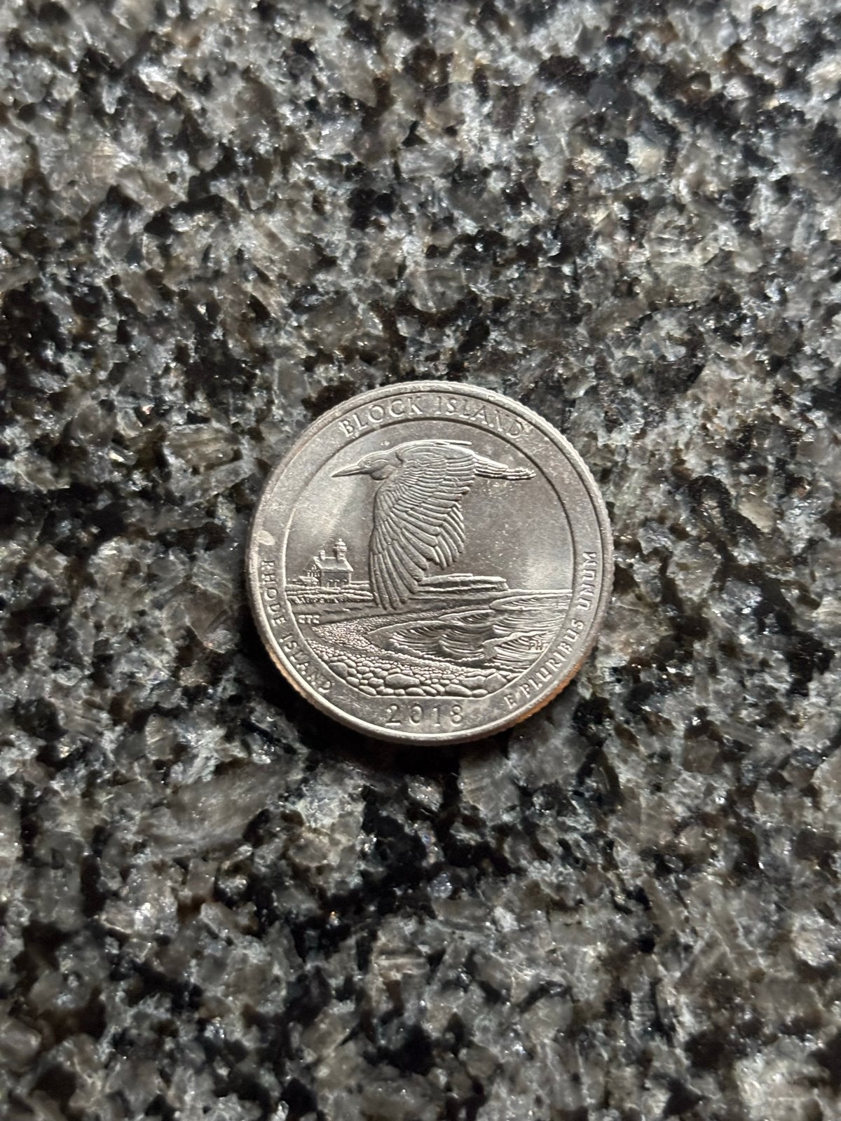 2018 Block Island Quarter dollar - Rhode Island, Verzenden, Noord-Amerika, Losse munt