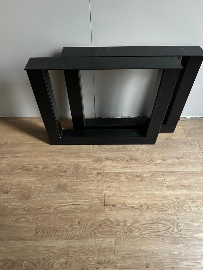 Stevige stalen poten., Huis en Inrichting, Tafelonderdelen, Ophalen, Tafelpoot, Minder dan 50 cm, Gebruikt
