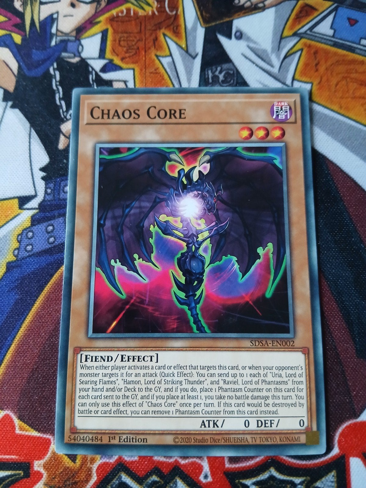 Chaos Core - SDSA - Yu-Gi-Oh, Hobby en Vrije tijd, Verzamelkaartspellen | Yu-gi-Oh!, Ophalen of Verzenden, Zo goed als nieuw