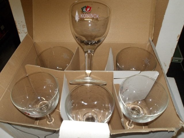 De Koninck bier glazenset (nr.2), Verzamelen, Ophalen of Verzenden, Nieuw, Glas of Glazen, De Koninck