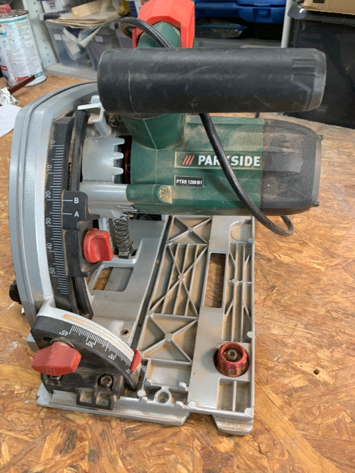 Parkside invalzaag PTSS 1200B1 onderdelen, Gebruikt, Invalzaag, Ophalen of Verzenden, 30 tot 70 mm