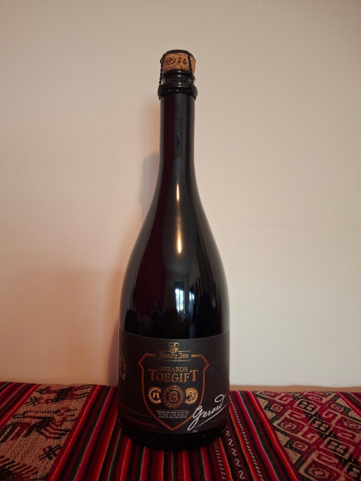 Hertog Jan Gerards Toegift 2021 Barleywine bier, Verzamelen, Ophalen of Verzenden, Nieuw, Flesje(s), Hertog Jan