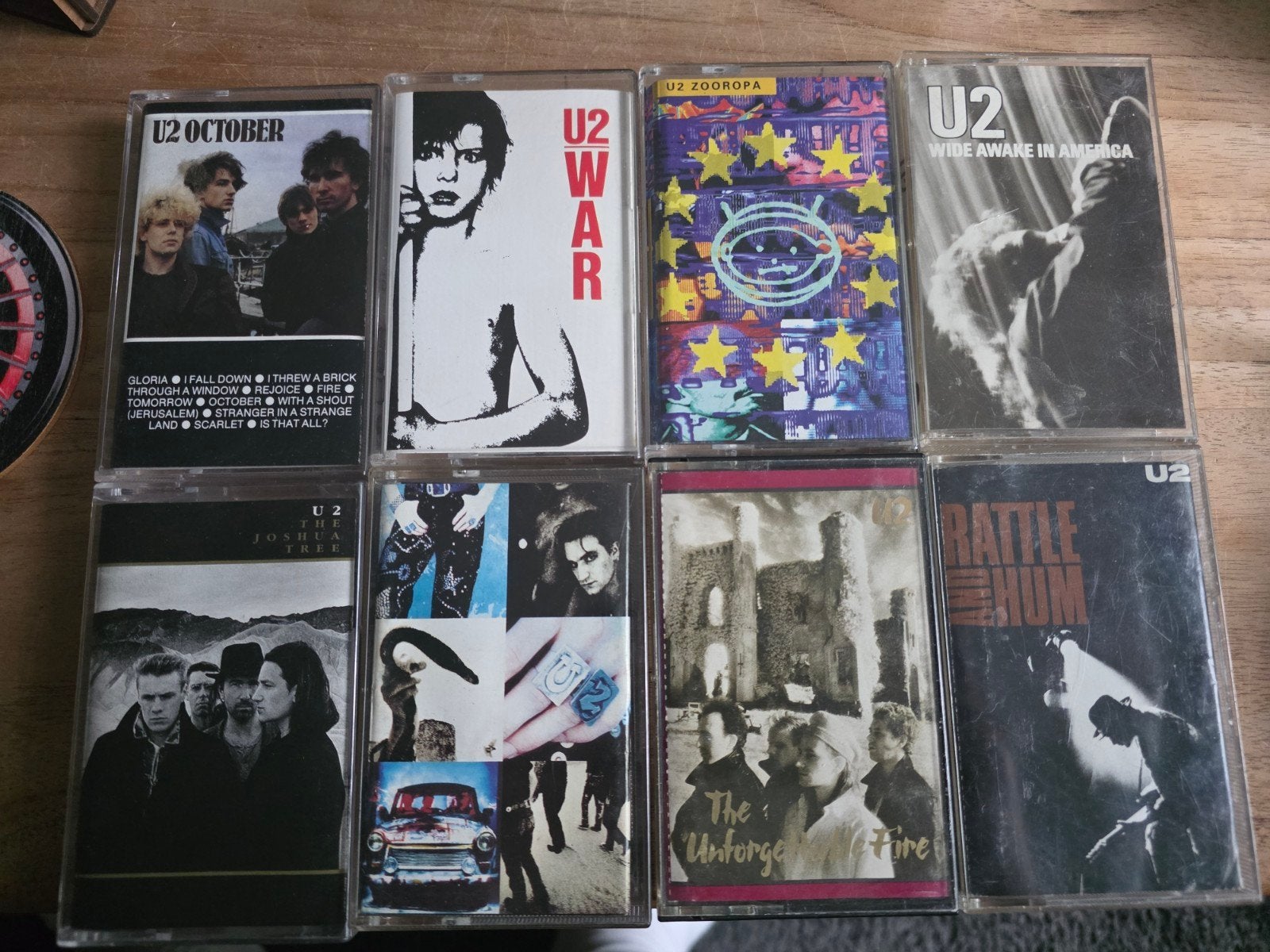 U2 Cassettebandjes Collectie - 8 Albums, Cd's en Dvd's, Cassettebandjes, Gebruikt, 2 t/m 25 bandjes, Ophalen of Verzenden, Origineel