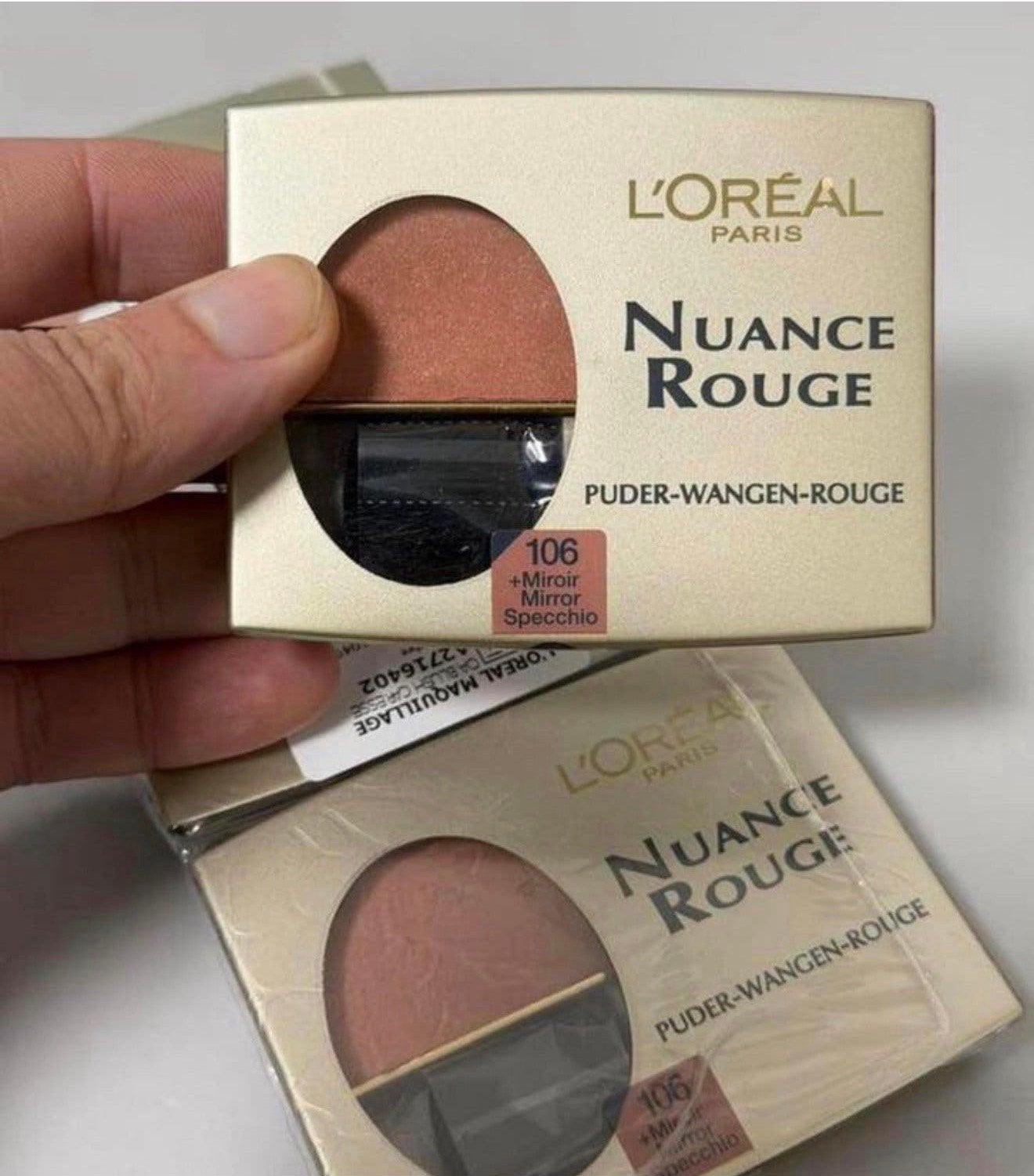 4X van Loreal L'Oreal Paris Nuance Rouge 106 Blush - Ambre, P, Gehele gezicht, P, P