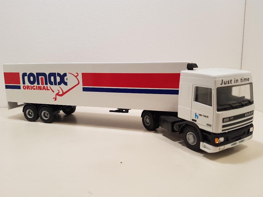 Lion Toys DAF 95 Romax - van Heck, Ophalen of Verzenden, Zo goed als nieuw, Bus of Vrachtwagen, Lion Toys