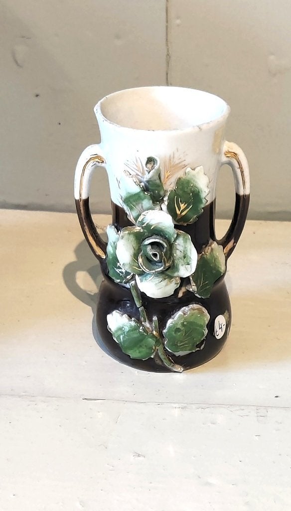 Leuk klein vaasje met bloemen, Ophalen of Verzenden, Gebruikt, Overige kleuren