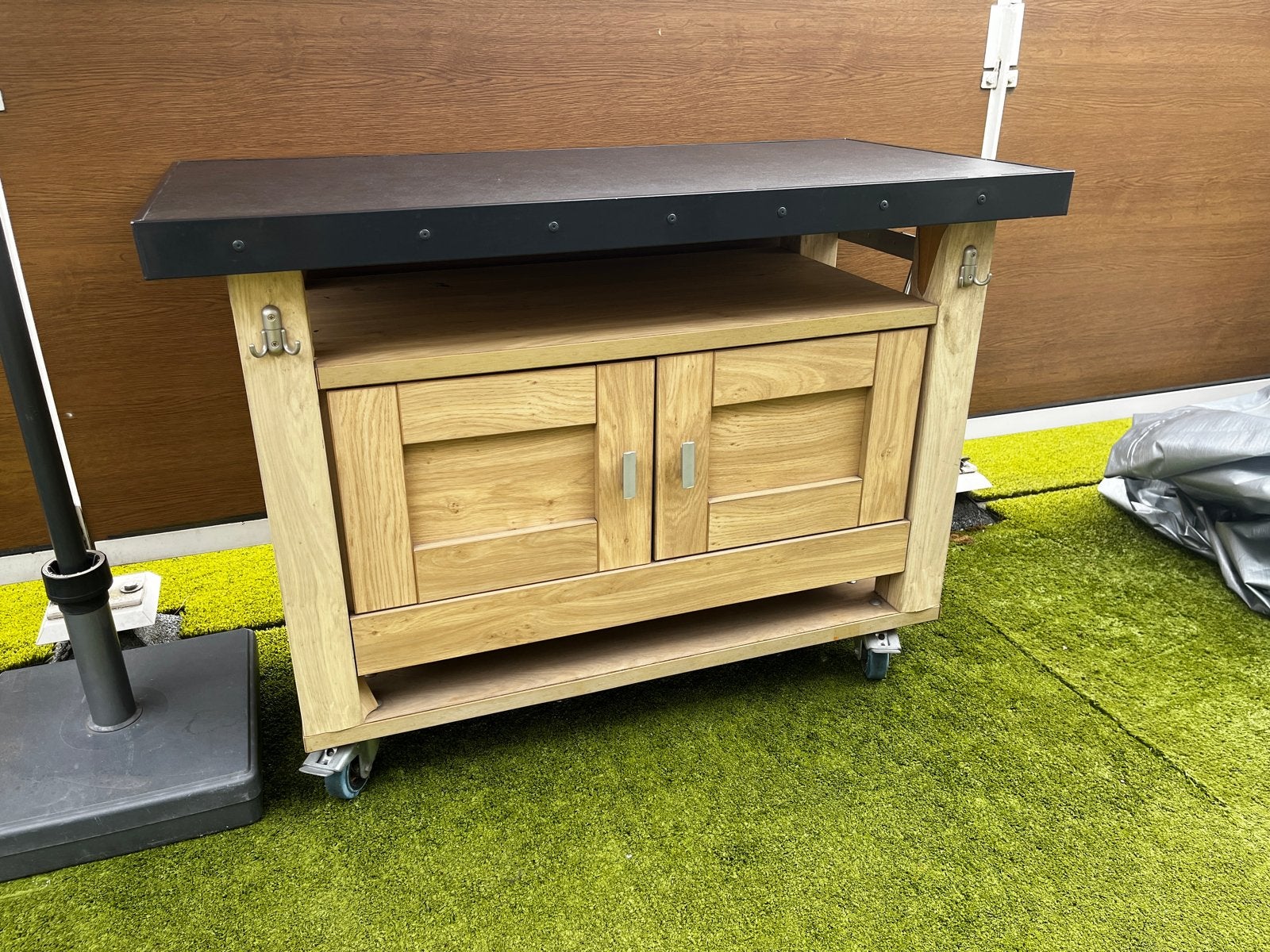 Zelfgemaakte buitenkeuken met stenen blad, Tuin en Terras, Buitenkeukens, Ophalen, Gebruikt, Gas, Vrijstaand