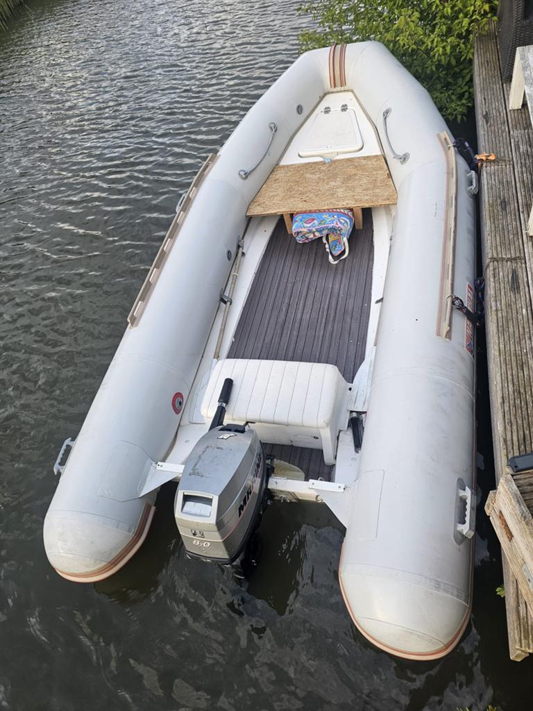 Rubberboot Rib NARWHAL 400 met of zonder 8PK Mariner, Ophalen, 60 pk, Overige merken, Gebruikt