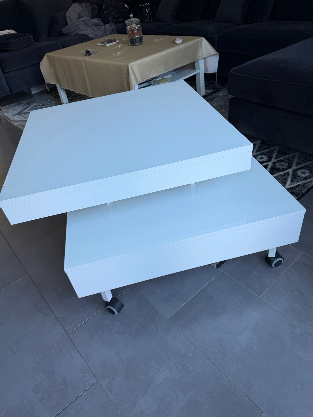 Foto 4 van Witte salontafel met of zonder wieltjes