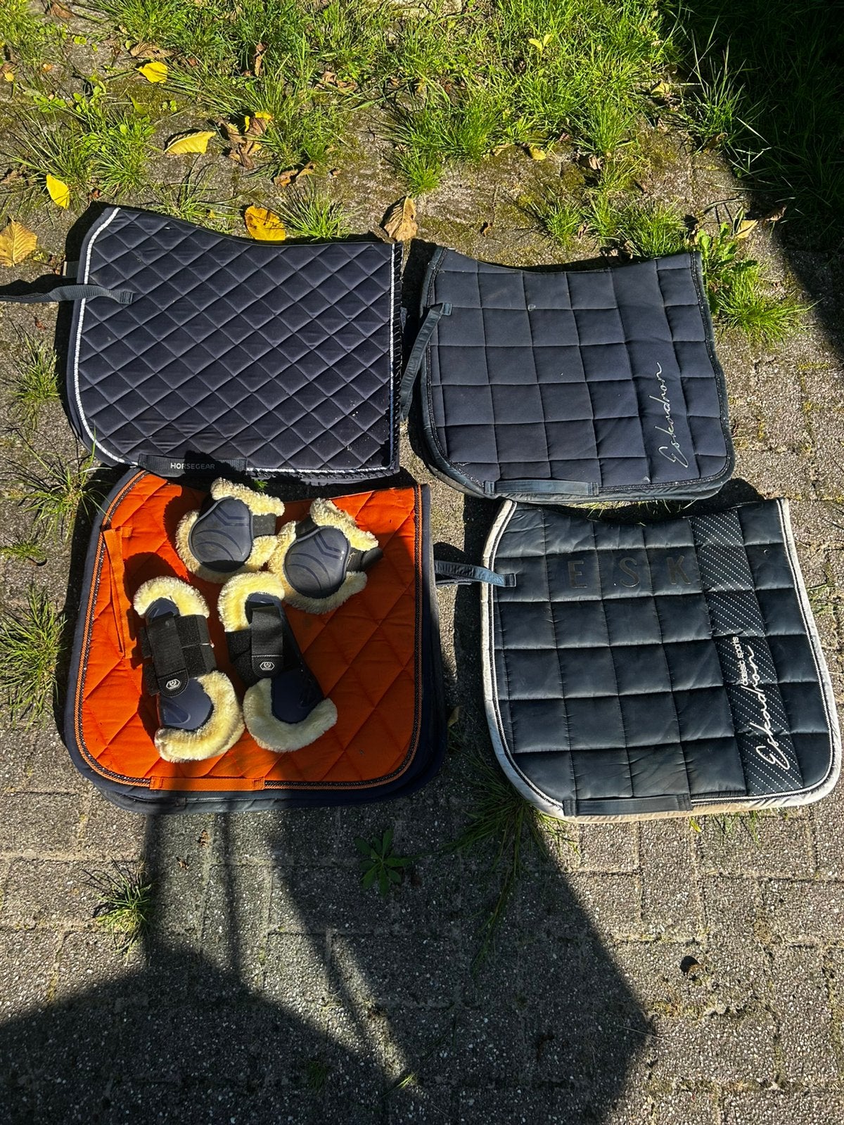 Blauwe set Eskadron Horsegear, Ophalen, Zo goed als nieuw