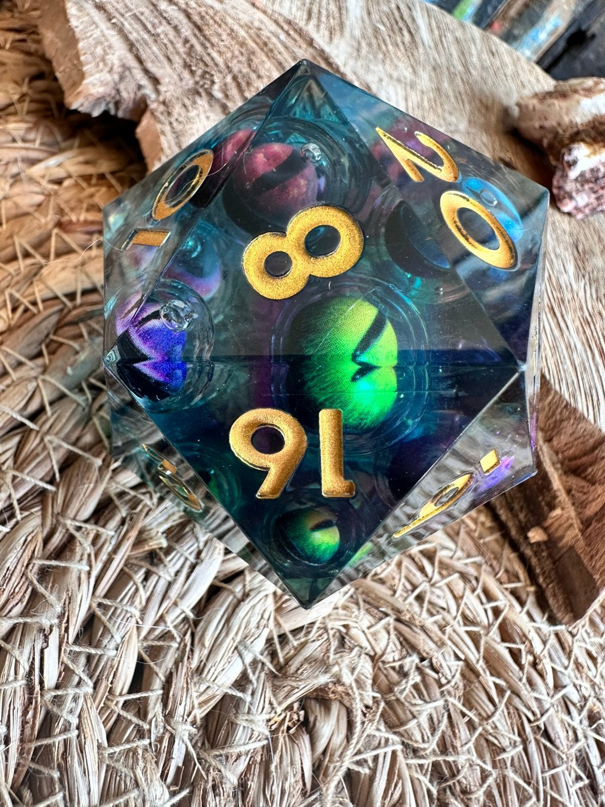 Giant Liquid Core / DND dice / D&D / XL dobbelsteen / RPG, Hobby en Vrije tijd, Wargaming, Ophalen of Verzenden, Nieuw