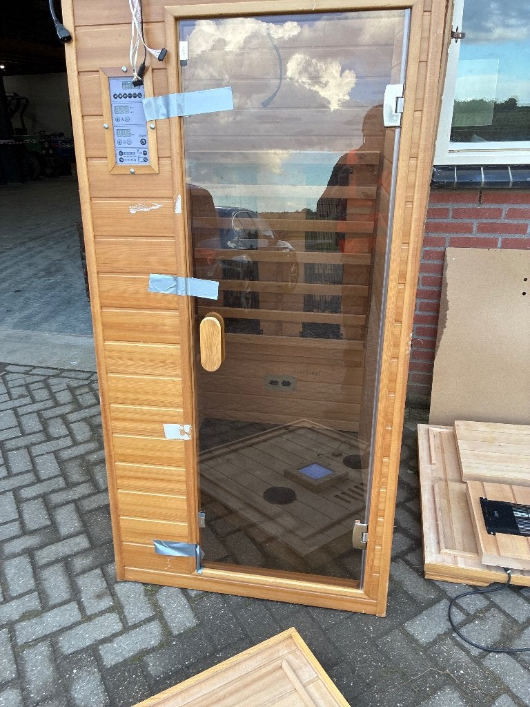 Sauna demontabel 1.20x1,20 m, Ophalen, Zo goed als nieuw, Infrarood, Complete sauna