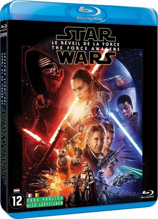 Star Wars - The force awakens (2 blu-rays), Ophalen of Verzenden, Gebruikt, Science Fiction en Fantasy, Boxset