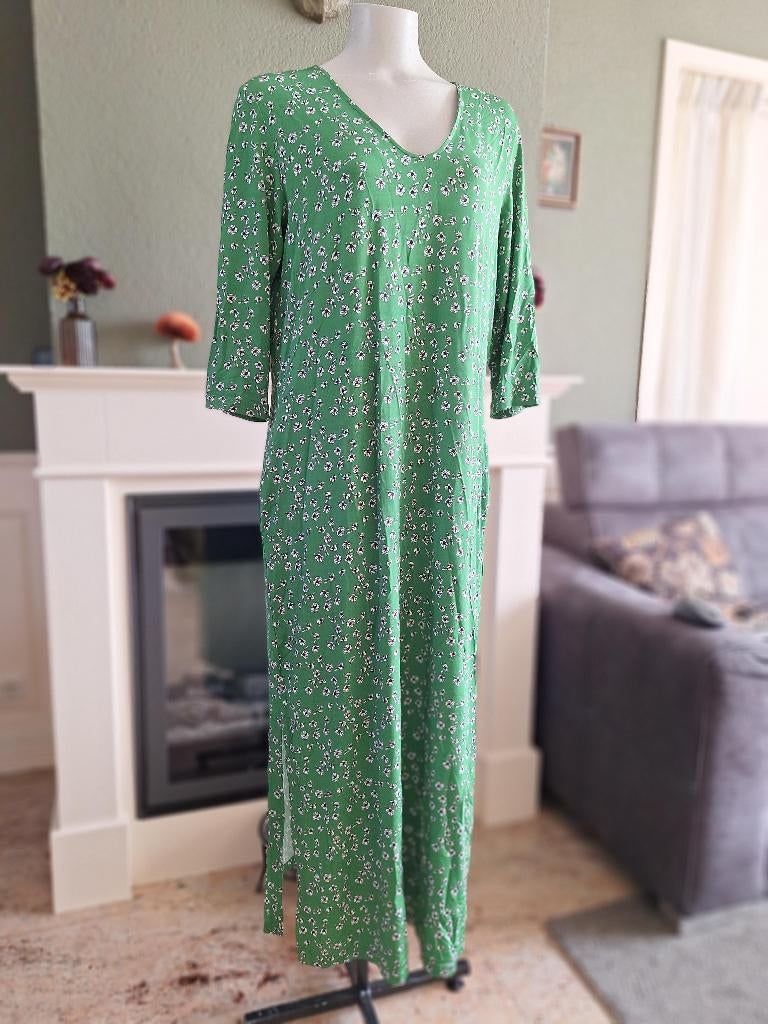 Rosso 35 Rosso35 groene bloemen jurk IT 44 NL 40, Kleding | Dames, Maat 38/40 (M), Rosso 35, Ophalen of Verzenden, Zo goed als nieuw