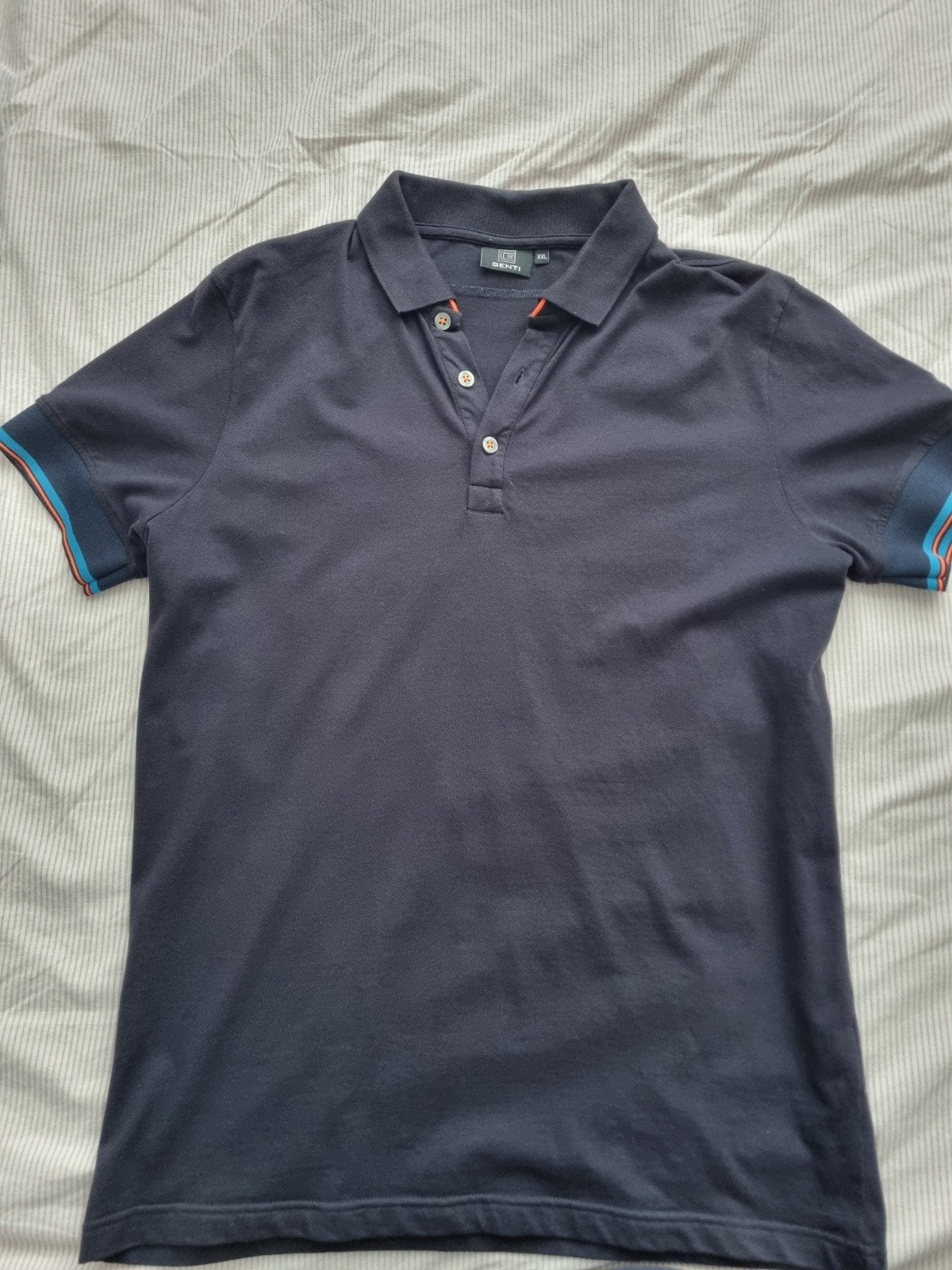 Genti polo, Kleding | Heren, Blauw, Overige maten, Ophalen of Verzenden, Zo goed als nieuw