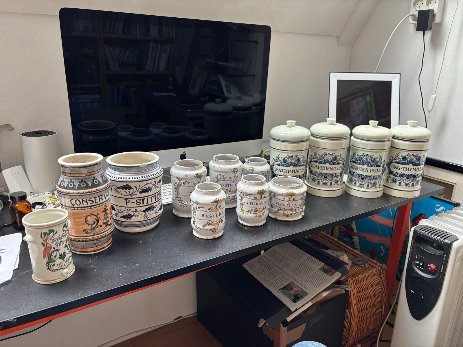 Antieke /oude Apothekerspotten en Kruidenpotten, Antiek en Kunst, Ophalen of Verzenden