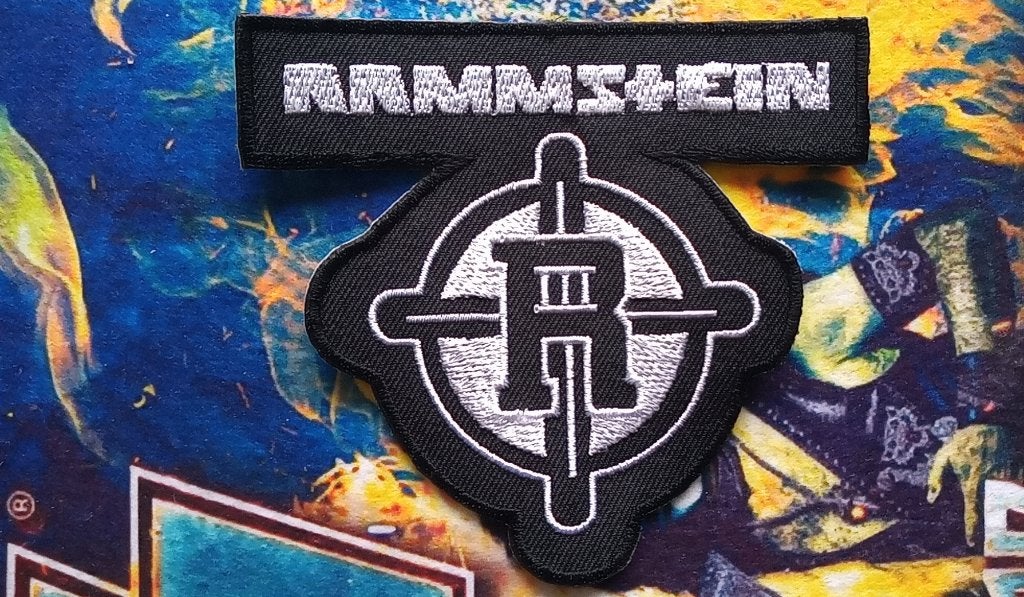 Rammstein leuke  nieuwe shaped patch nieuw 36, Ophalen of Verzenden, Nieuw, Kleding