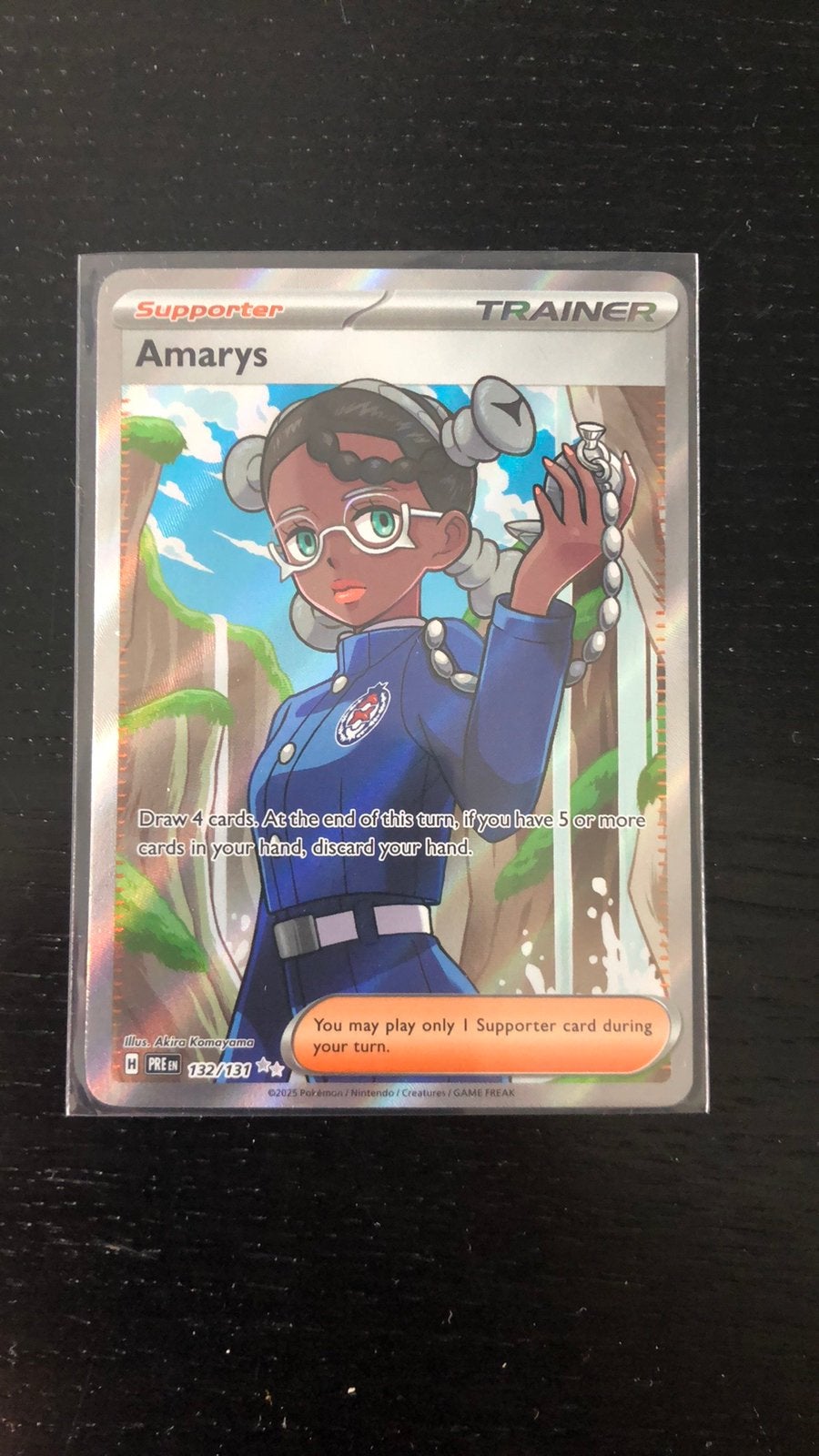Pokémon Amarys Full Art 132/131 - Prismatic Evolutions (NM), Ophalen of Verzenden, Zo goed als nieuw