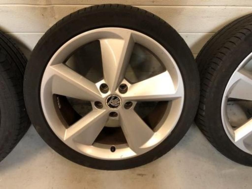 18inch Originele Skoda Seat VW Audi Velgen set! A-Merk Bande, 18 inch, Gebruikt, -, -