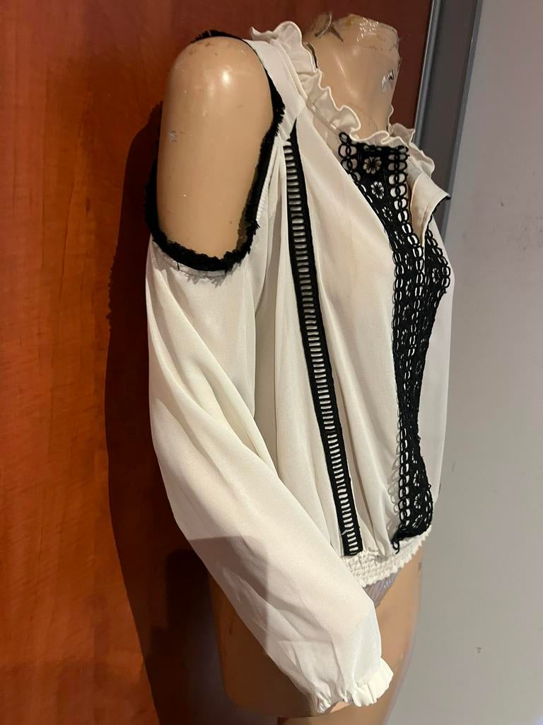 BLUMARINE blouse maat m it 44 origineel NIEUW, Maat 38/40 (M), F, G, Wit