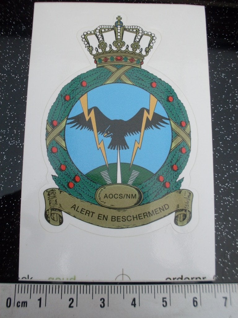 sticker aocs nm alert en beschermend logo, Verzenden, Zo goed als nieuw, Bedrijf of Vereniging
