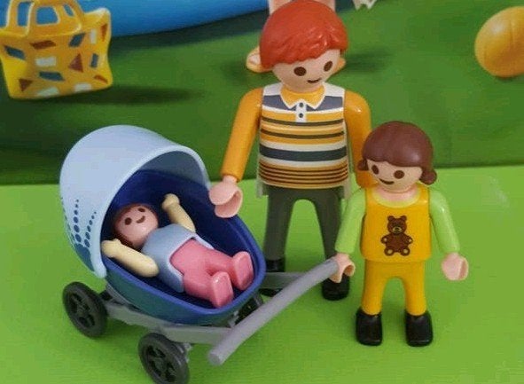 Playmobil Setje 4408 Vader met kinderwagen, Ophalen of Verzenden