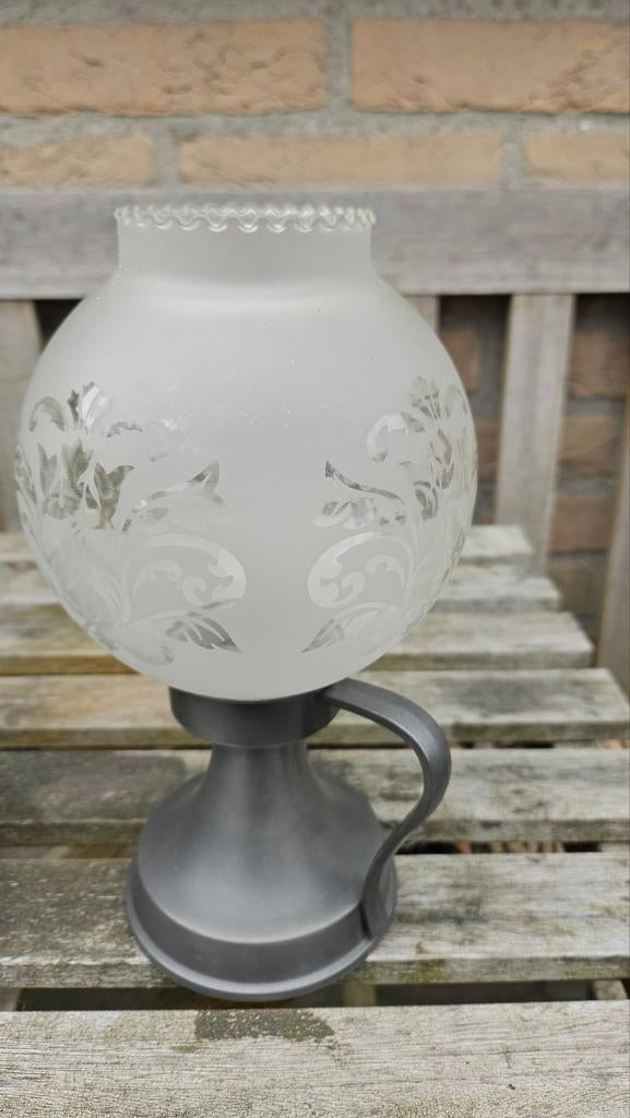 Tinnen lampje voor waxinelichtje, Antiek en Kunst, Antiek | Tin, Ophalen of Verzenden