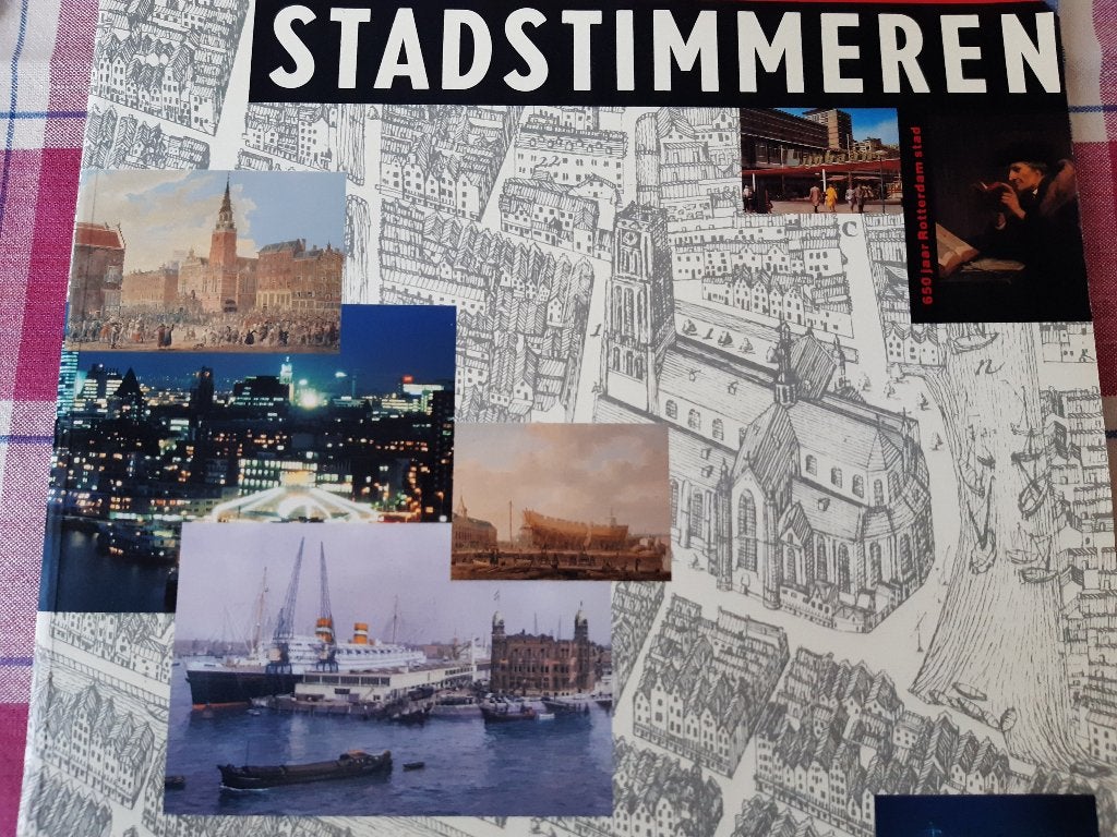 Stadstimmeren 650 jaar rotterdam 1990 uitgave gelezen gebrui, Ophalen, 20e eeuw of later, Gelezen, Stadstimmeren 650 jaar rotterdam
