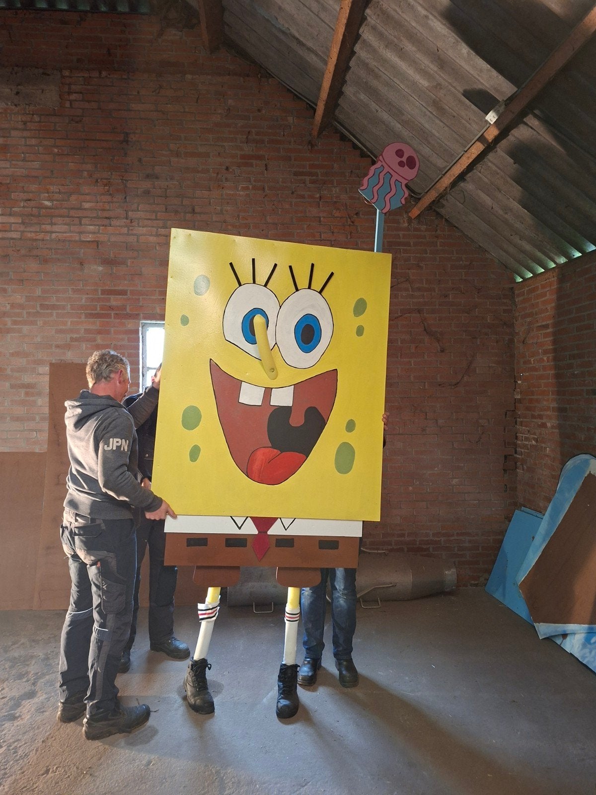 Spongebob Feestdecoratie - Unieke Blikvanger!, Ophalen, Zo goed als nieuw, Versiering, Verjaardag
