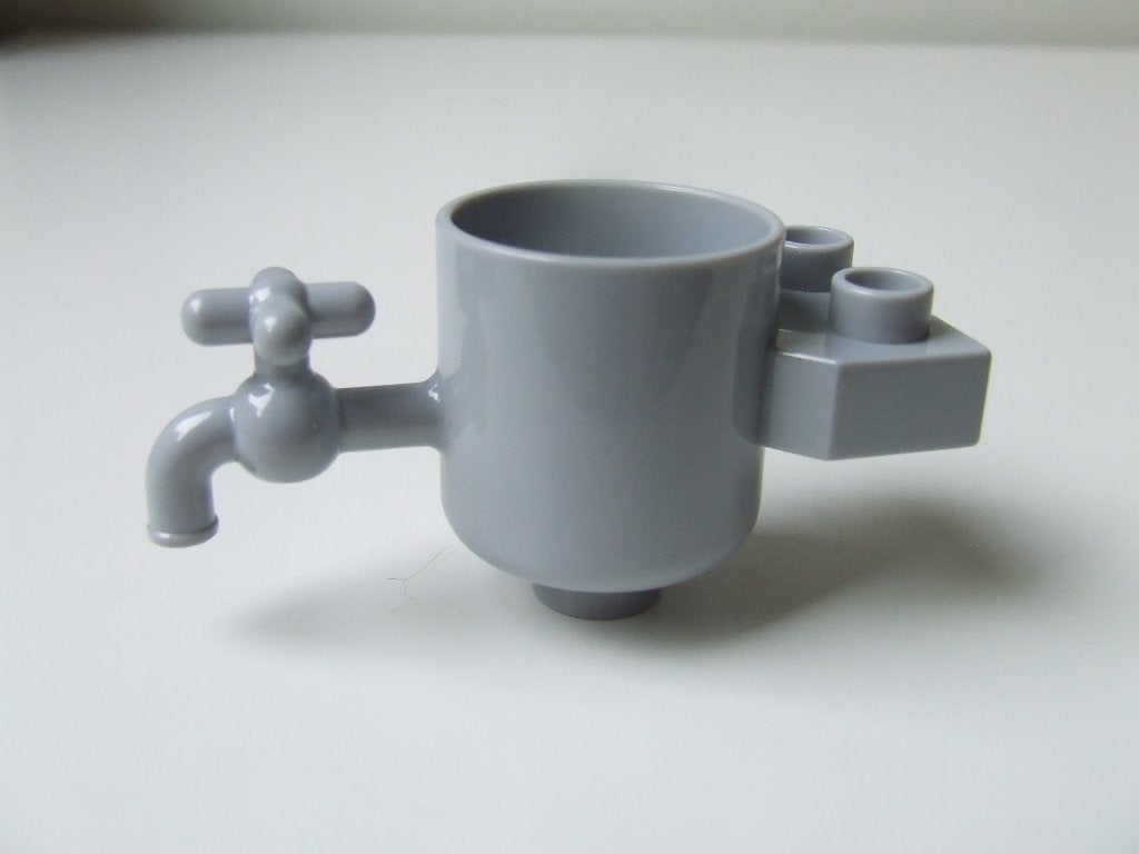 Lichtblauw-grijze Duplo watertank met kraan, Ophalen of Verzenden, Zo goed als nieuw, Accessoire, Duplo