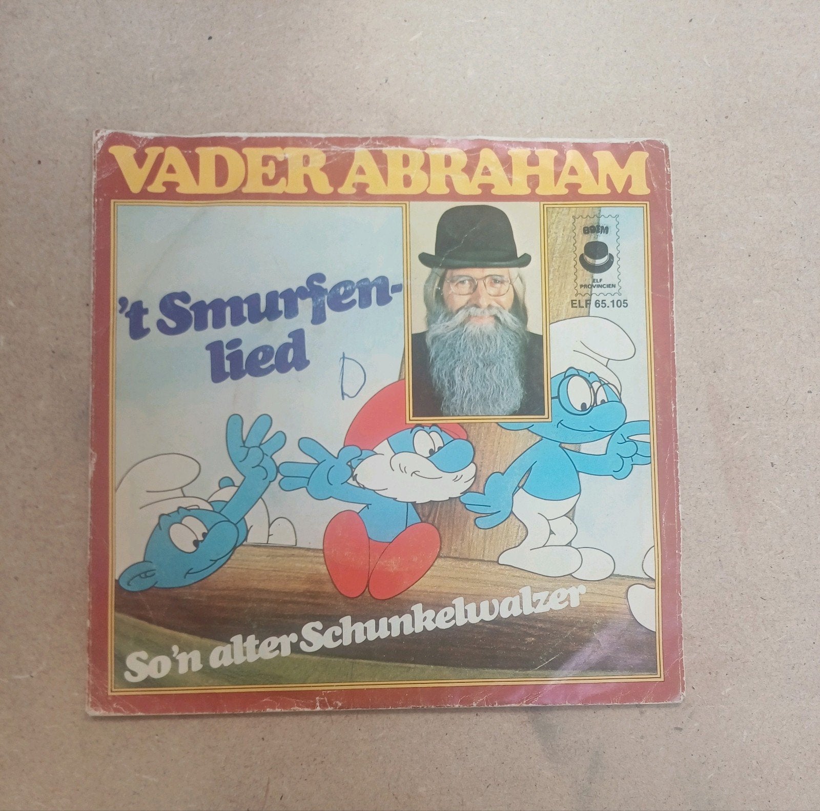 Vader Abraham  - 'T Smurfenlied, Gebruikt, 7 inch, Ophalen of Verzenden, Pop