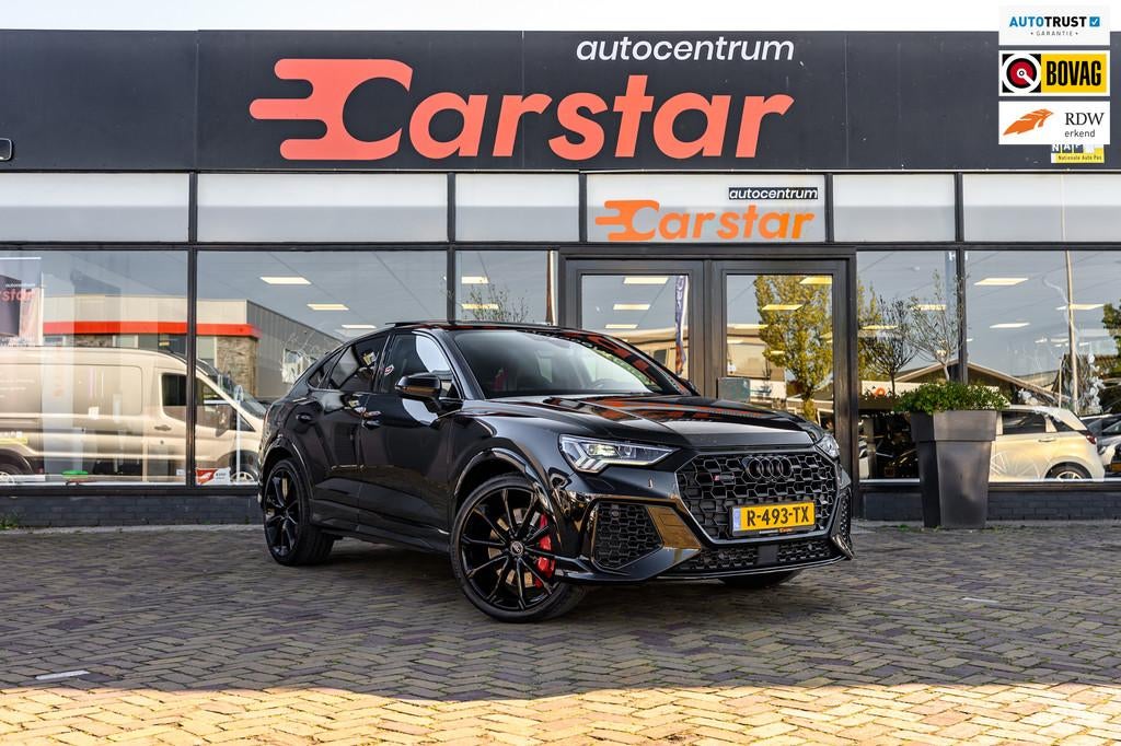 Audi Q3 Sportback TFSI RS|Miltek Uitlaat|Stoel ver|Pano|, Automaat, Gebruikt, 1675 kg, Zwart