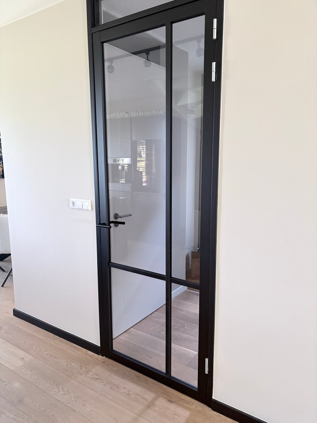 Nieuwe Zwarte Svedex Binnendeur met Blank Glas - Industrieel, Doe-het-zelf en Verbouw, 80 tot 100 cm, 215 cm of meer, Binnendeur