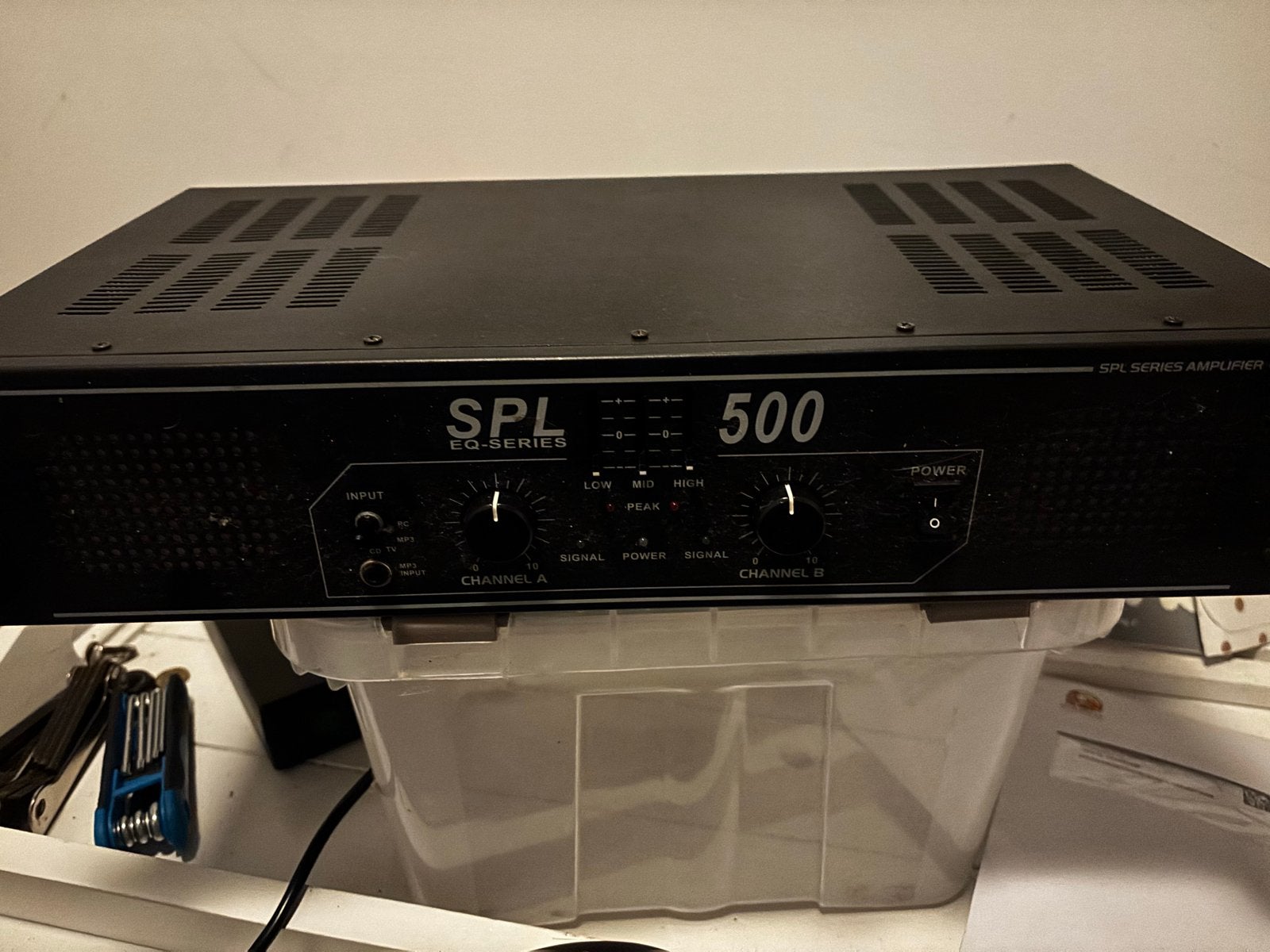 Skytech SPL EQ-Series 500W Versterker, Ophalen, Gebruikt