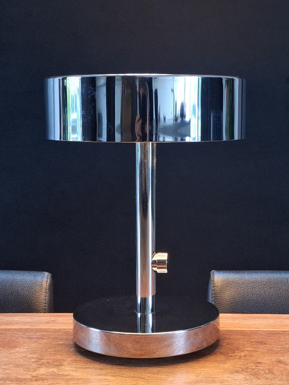 vintage Ikea design Stockholm tafel-lamp bureaulamp chroom, Bureaulamp, 32 cm, Ophalen of Verzenden, Zo goed als nieuw