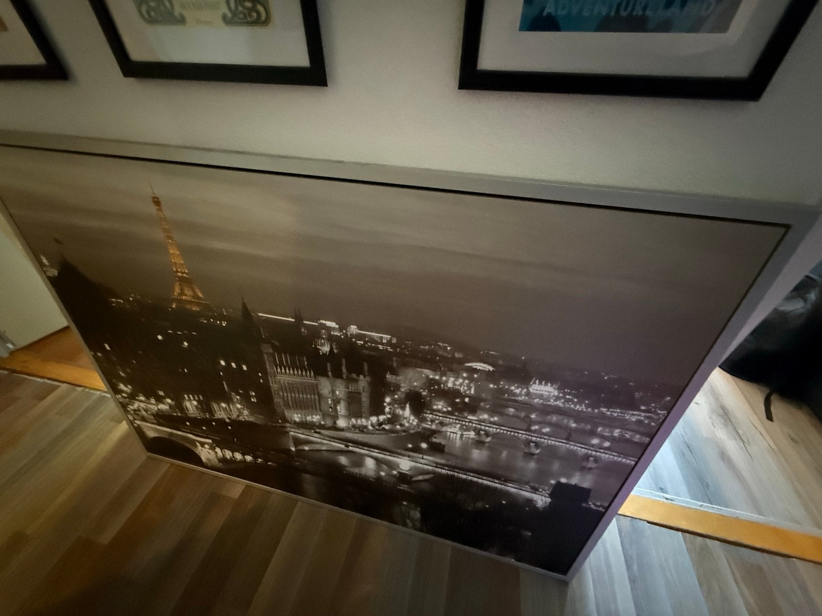 IKEA VILSHULT poster Parijs met lijst 140x100cm, Huis en Inrichting, Ophalen, Zo goed als nieuw, 100 tot 125 cm, Foto of Poster
