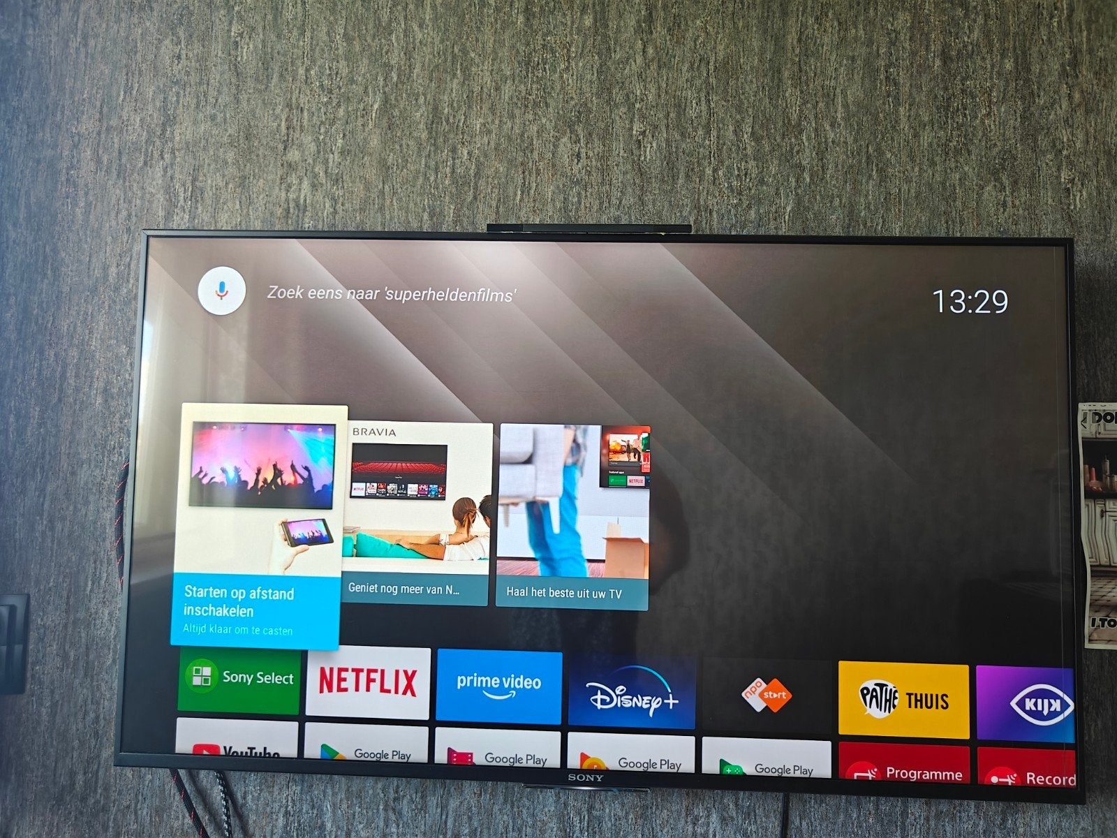 Sony Bravia Smart TV - 4K UHD 48 inch - Inclusief afstandsbe, Ophalen, 50 Hz, 4k (UHD), Smart TV