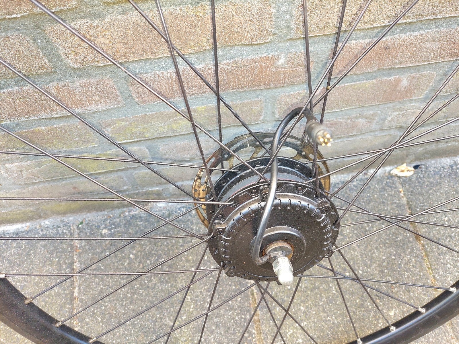 voor wiel motor 6 pin, Fietsen en Brommers, Fietsonderdelen, Ophalen, Overige materialen, Stella, Zo goed als nieuw