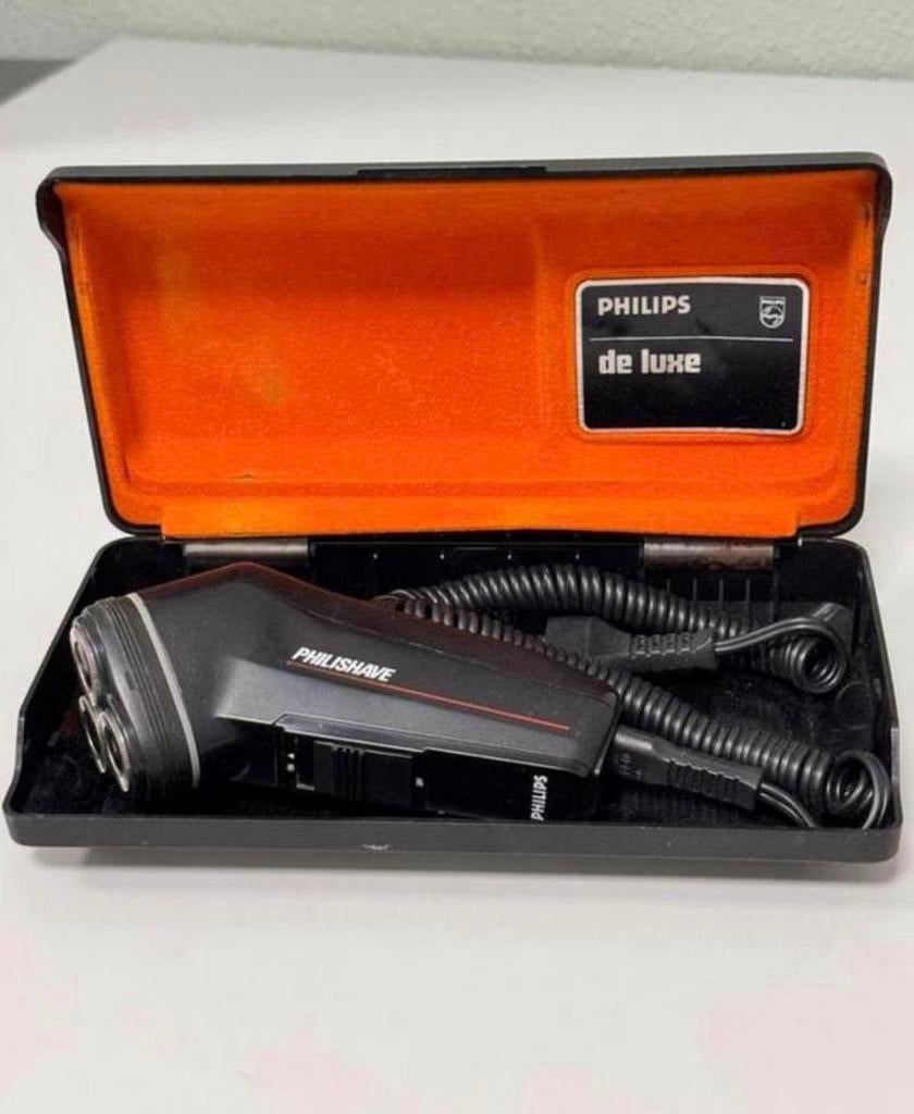 Vintage Philips HS-540 scheerapparaat scheermachine in case, Sieraden, Tassen en Uiterlijk, Uiterlijk | Haarverzorging, Tondeuse