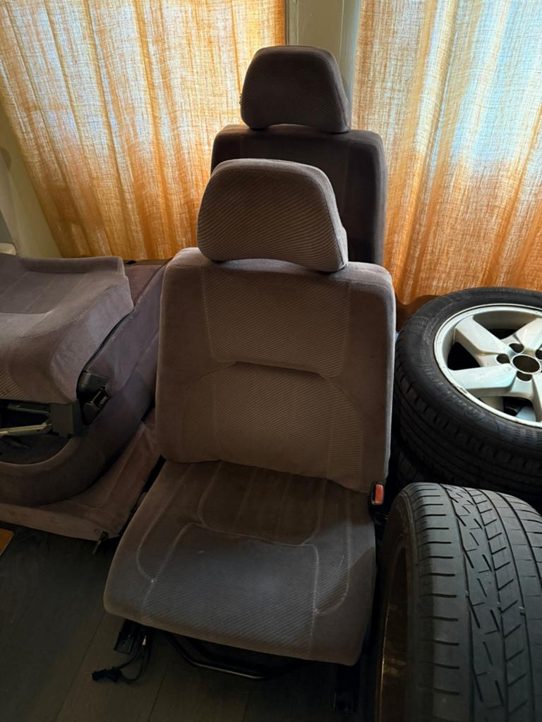 Volvo 940 / 960 / 740 stoelen interieur velour grijs, Auto-onderdelen, Interieur en Bekleding, Ophalen, Volvo