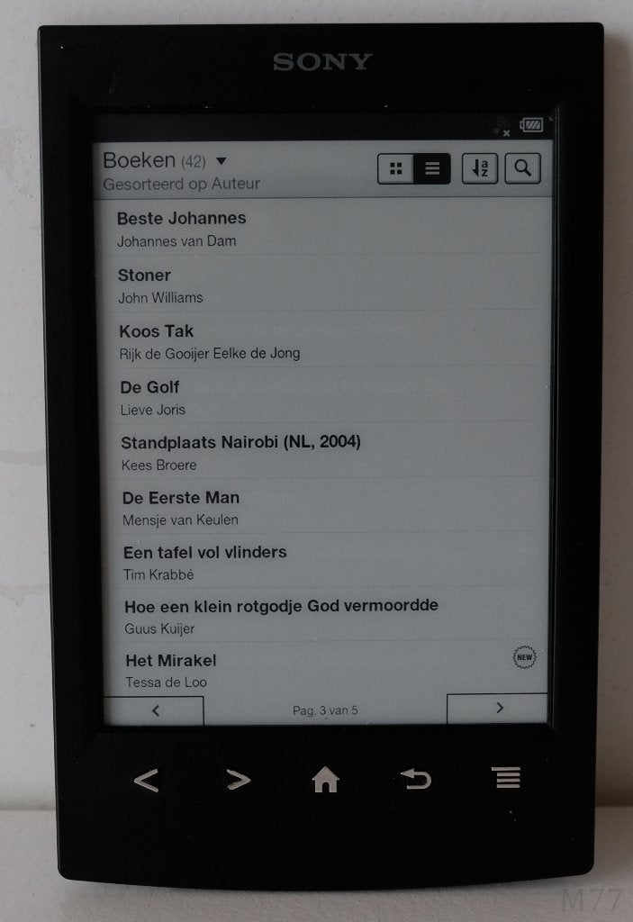 Sony PRS-T2 E-Reader (4GB-Wifi-40 EPubs), Gebruikt, Ophalen of Verzenden, 4 GB of minder, Sony