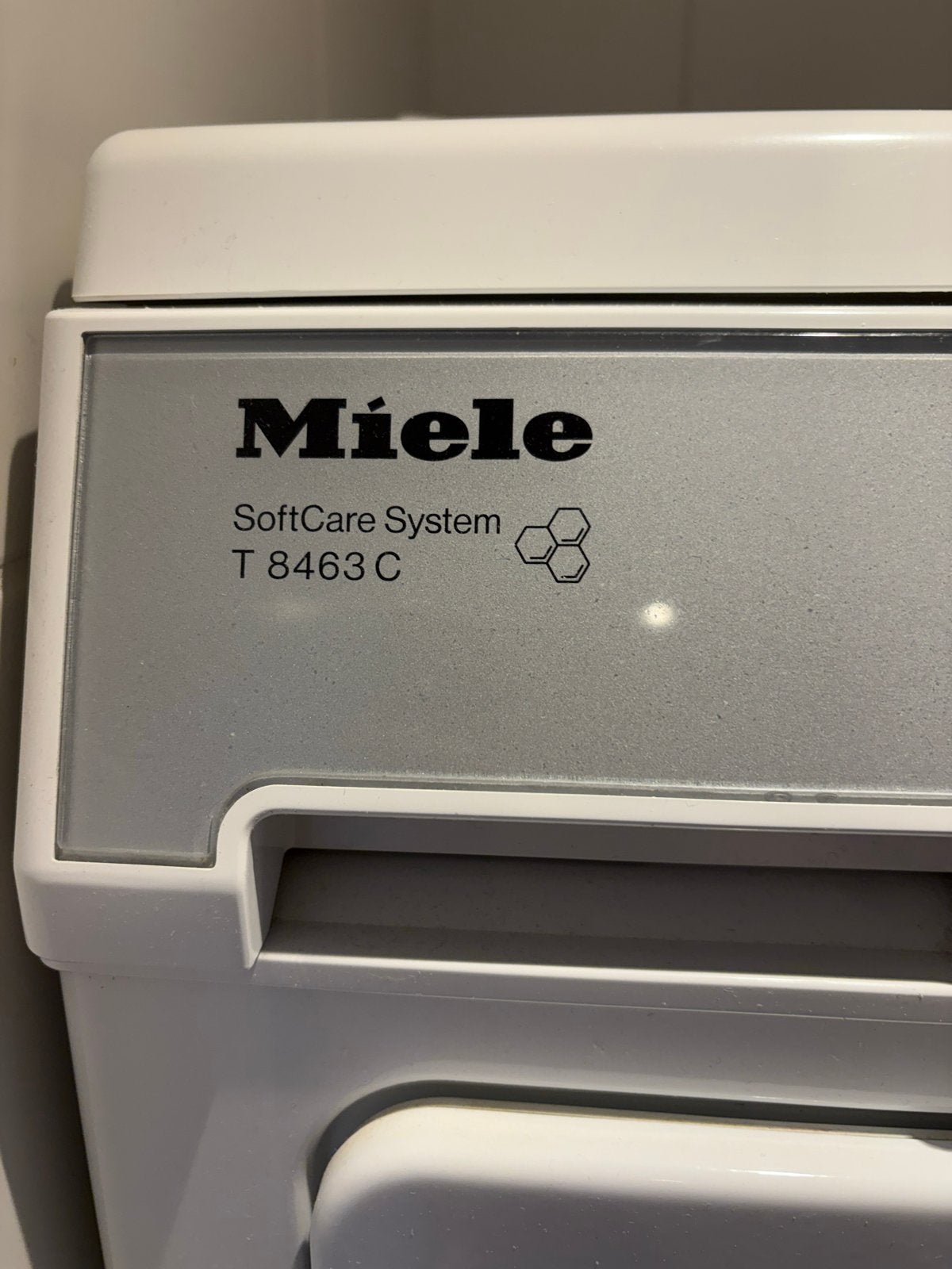 Miele wasmachine en wasdroger set - SoftCare System, Witgoed en Apparatuur, Wasmachines, Ophalen, Gebruikt, Voorlader, Wolwasprogramma