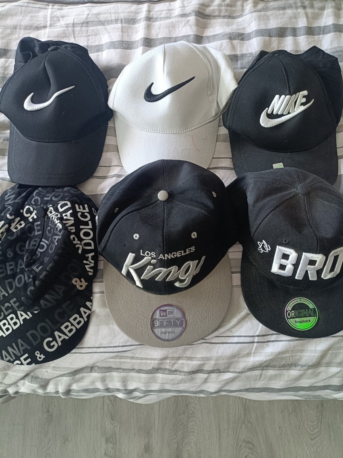 Diverse collectie petten: Nike, D&G, Los Angeles, BRO, Ophalen of Verzenden, Zo goed als nieuw, One size fits all, Pet