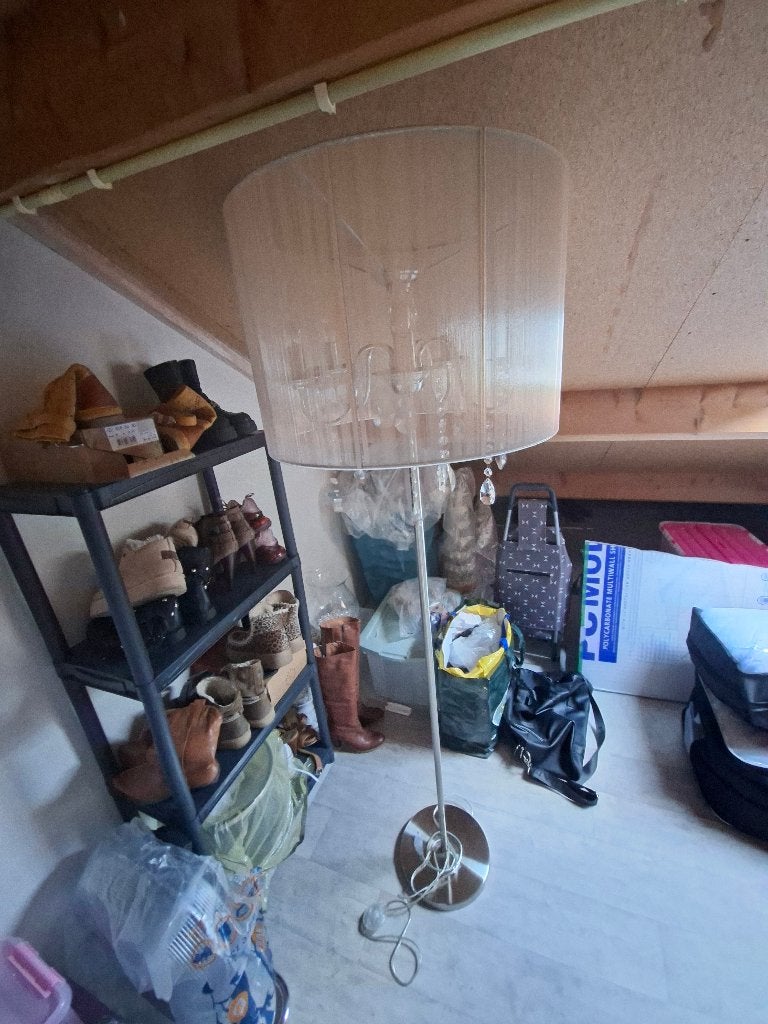 Staande lamp 170 cm, zo goed als nieuw!, Ophalen, Barok, Zo goed als nieuw, Glas