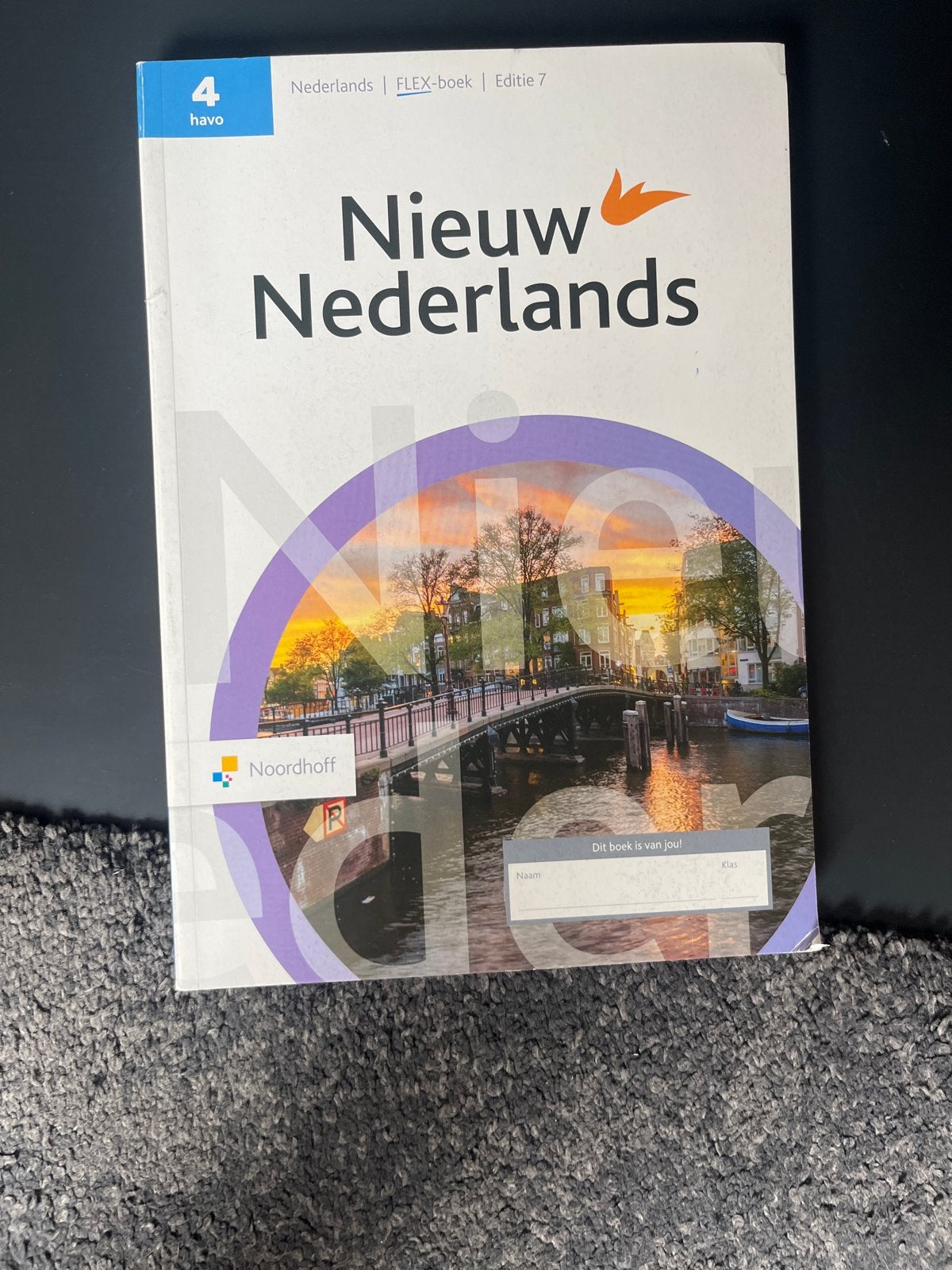 Nieuw Nederlands FLEX-boek 4 havo Editie 7, Ophalen of Verzenden, Zo goed als nieuw, HAVO, Nederlands